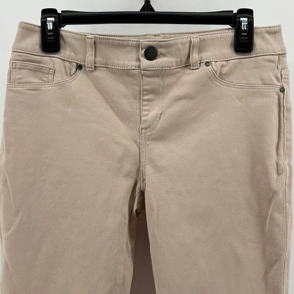 Chicos Platinum So Slimming Jeggings Pants Beige 00 Neutral Minimal Casual